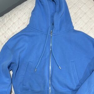Blue Zip-Up Hoodie